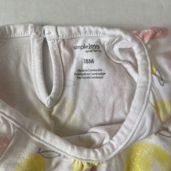 Simple Joys By Carter’s & Carters 18 Month Girl Dresses | Lot of 4 - Picture 8 of 14
